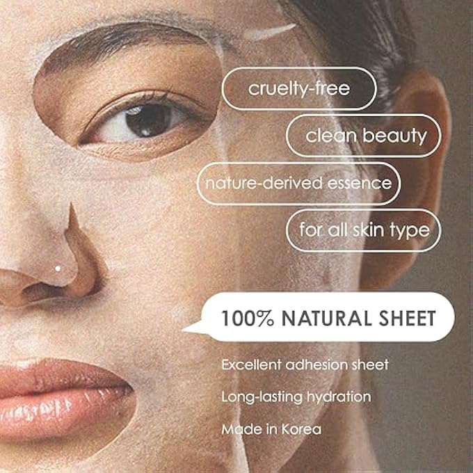 innerest ORIGINAL DERMA BEAUTY COLLAGEN FACE MASKS 24 PK FACE MASK SKIN CARE COLLAGEN ESSENCE SHEET MASKS ASSORTMENT SET FOR BEAUTY & PERSONAL CARE KOREAN FACE MASK - Image 4